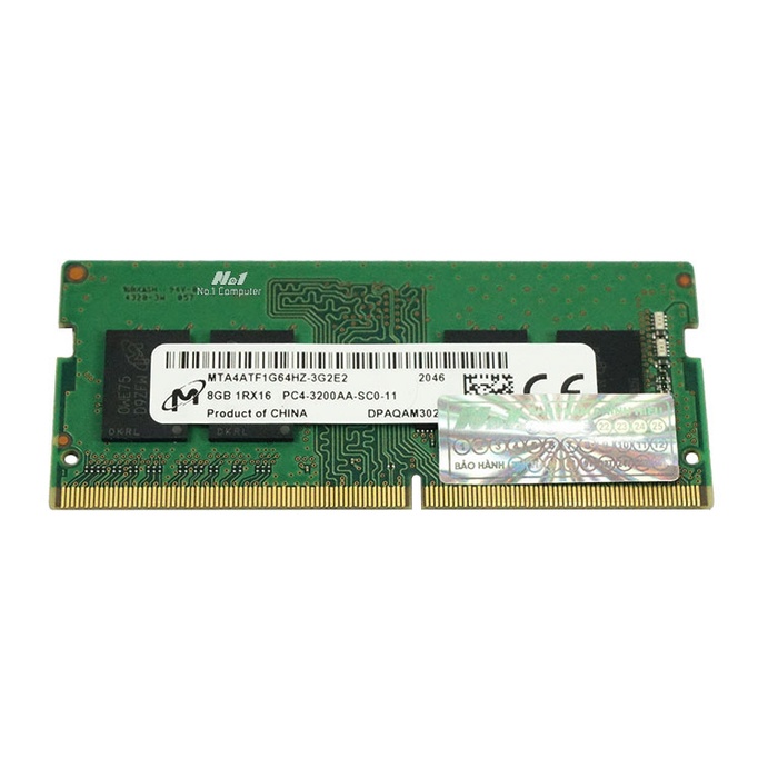 RAM Laptop Micron DDR4 8GB Bus 3200 MHz