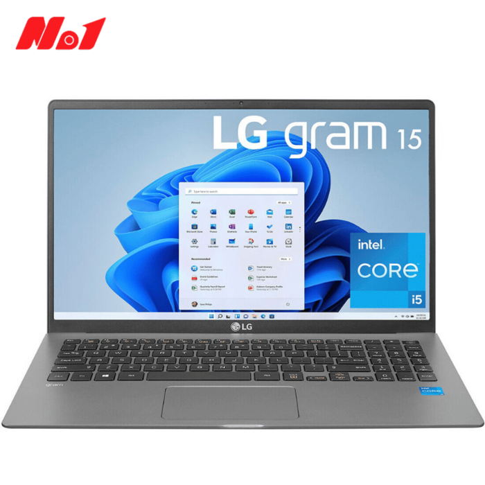 [New Outlet] LG gram 15 2021 (i5-1135G7, Ram 16GB,SSD 512GB, Iris Xe Graphics, 15.6 FHD IPS)-15Z95N-G.AAE6U1