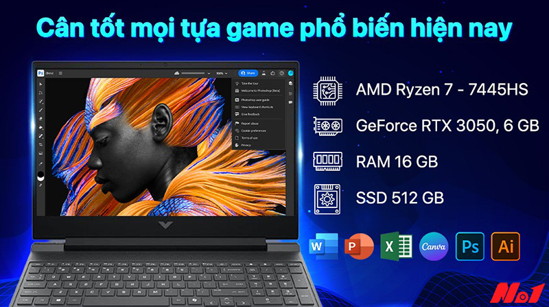HP Gaming Victus 15-fb3116AX BX8U4PA: Hiệu năng Gaming đỉnh cao với RTX 3050 6GB