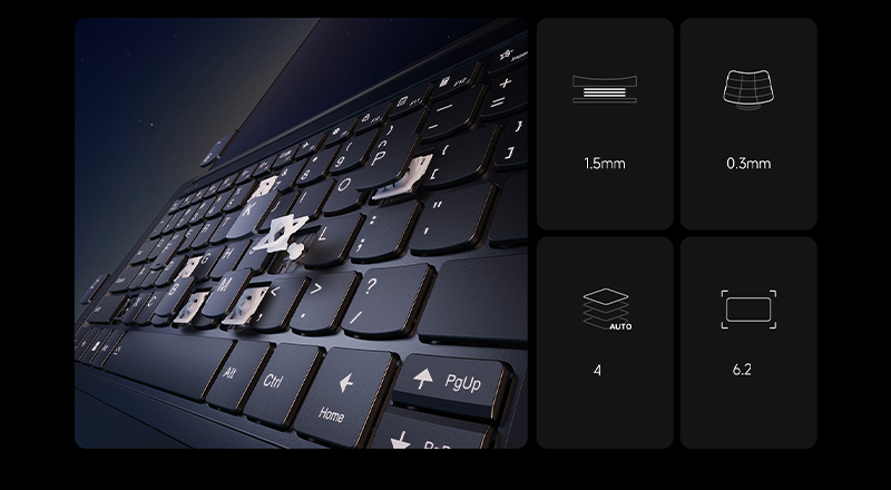 Lenovo Yoga Slim 7 Pro X  R7000 - Bàn phím chuyên nghiệp, chính xác đến từng cú chạm