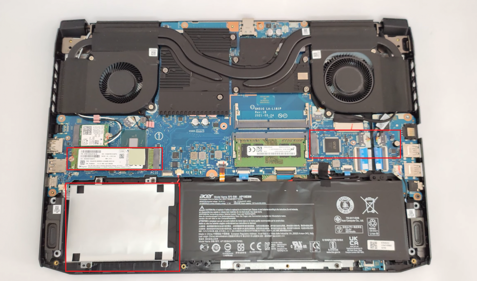 Acer Nitro 5 2022 nâng cấp ổ cứng