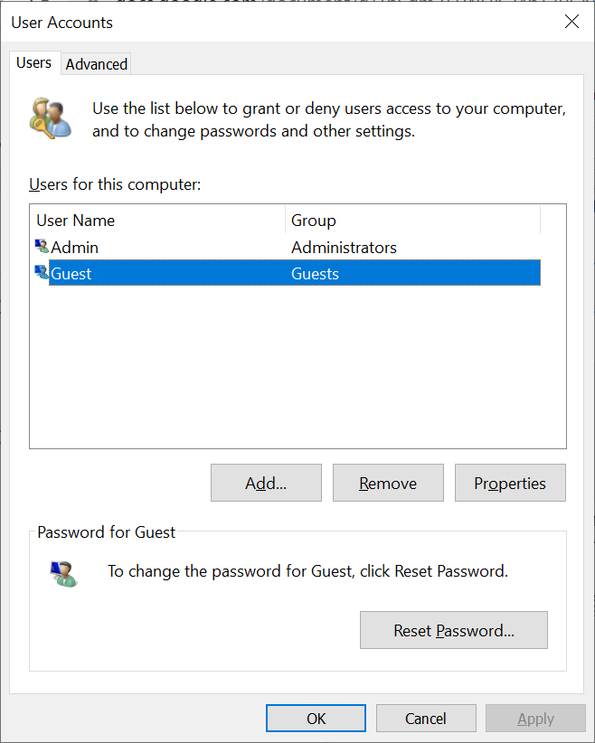Thay đổi mật khẩu máy tính HP bằng Netplwiz